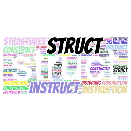 Stuct-Code word cloud art