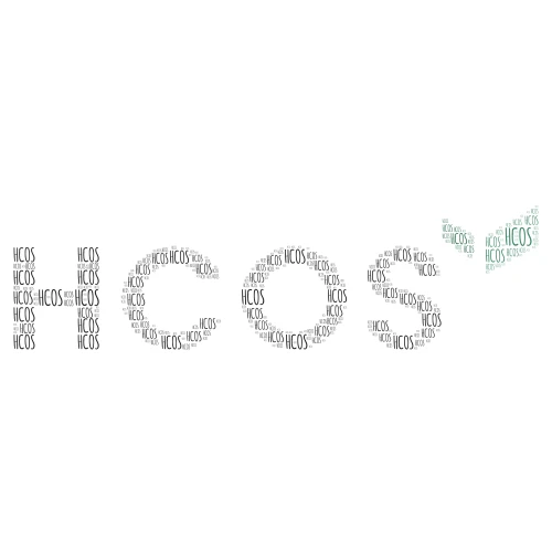 HCOS word cloud art