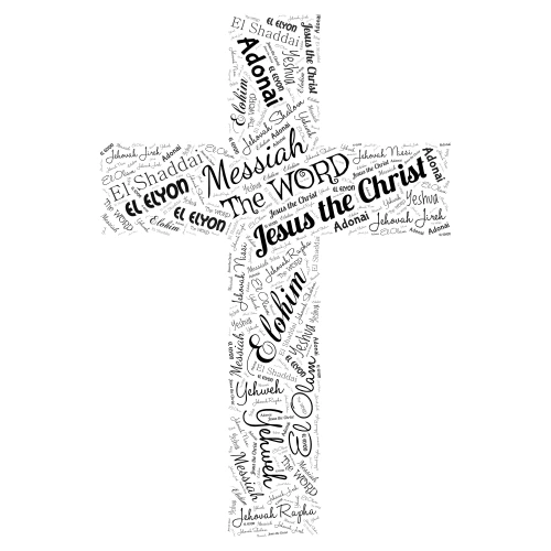 Jesus word cloud art