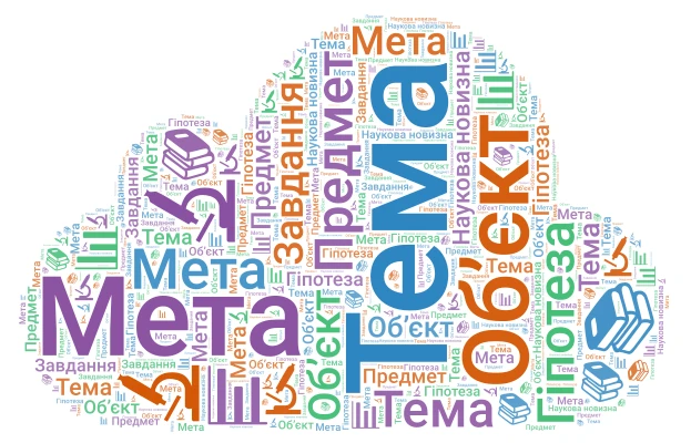 Науковий апарат дослідження word cloud art
