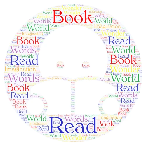 Read word cloud art