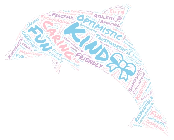 Elle word cloud art