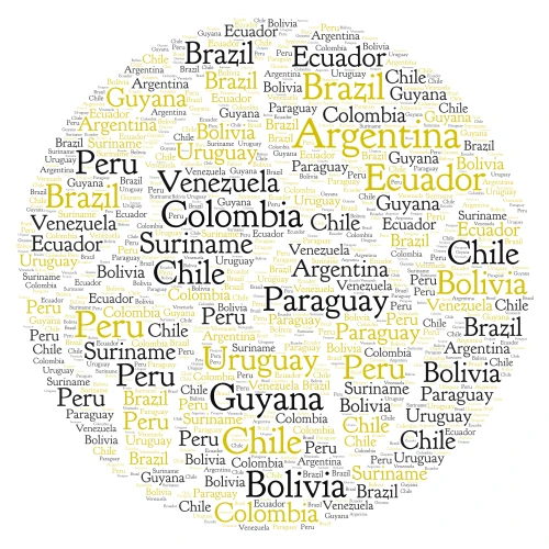 Andinia word cloud art