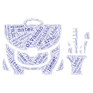 Tantárgyak word cloud art