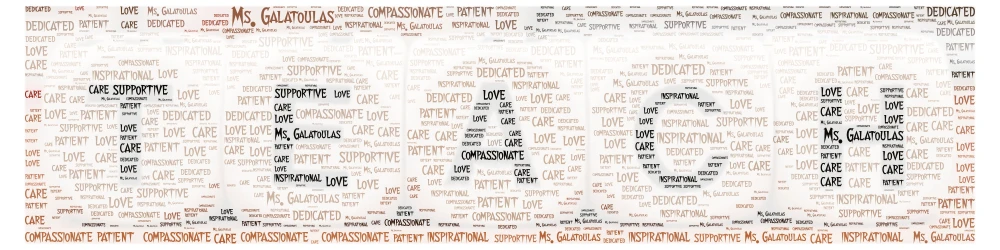 Ms. Galatoulas word cloud art