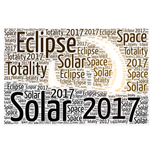 Solar Eclipse 2017 word cloud art