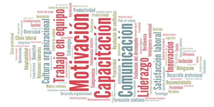 Administración de la Productividad Total: Nube de Palabras Por Caamal Pech Celes word cloud art
