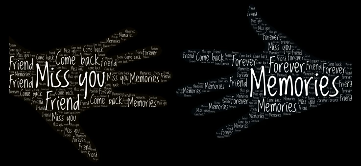 Best Friends Forever 💔 word cloud art