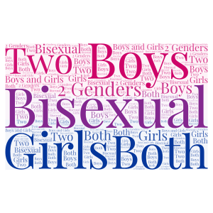 Bisexual Pride Flag Art word cloud art