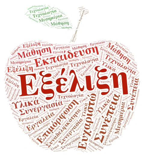 ΤΠΕ  word cloud art