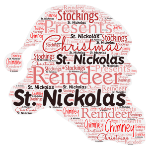 St. Nickolas word cloud art
