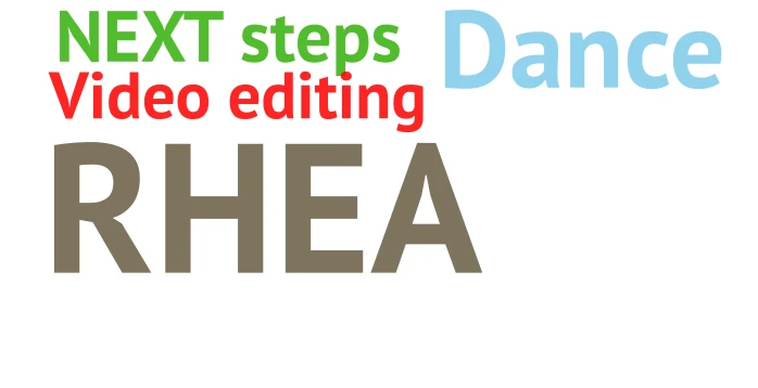 Rhea exbition  word cloud art