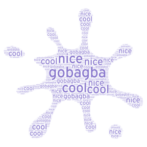 gobagoba word cloud art