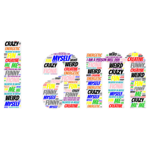 what's your personality like? word cloud art