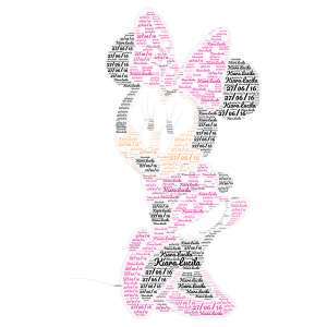 Copy of Mickey word cloud art