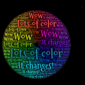 Color Circle word cloud art