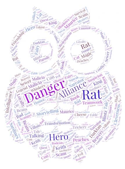 The amazing Maurice word cloud art