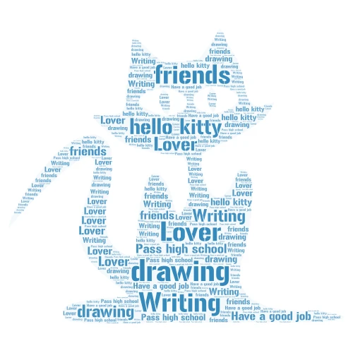 Word art activity word cloud art