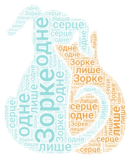 Маленький принц word cloud art