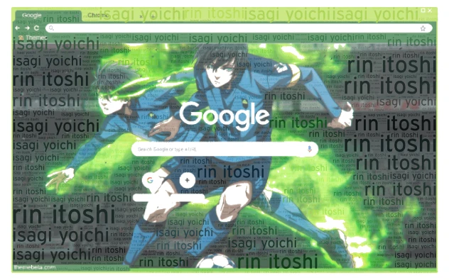 rin isagi word cloud art