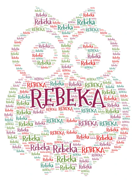 rebeka word cloud art