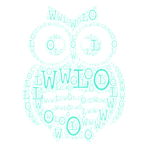 OWL word cloud art