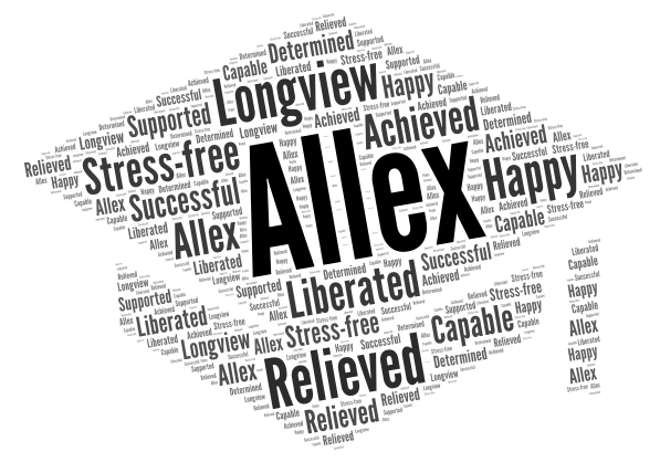 Allex Alvarado-Avila word cloud art