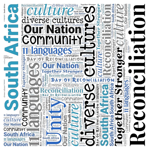 Day of Reconciliation word cloud art