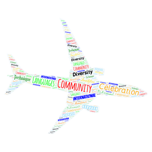 THE words word cloud art