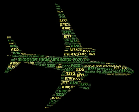 Aereo word cloud art