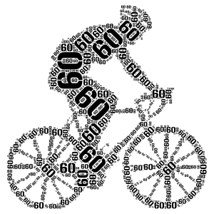Bike word cloud art