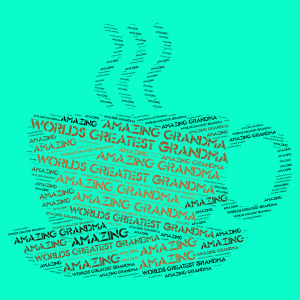 cup of tea word cloud art