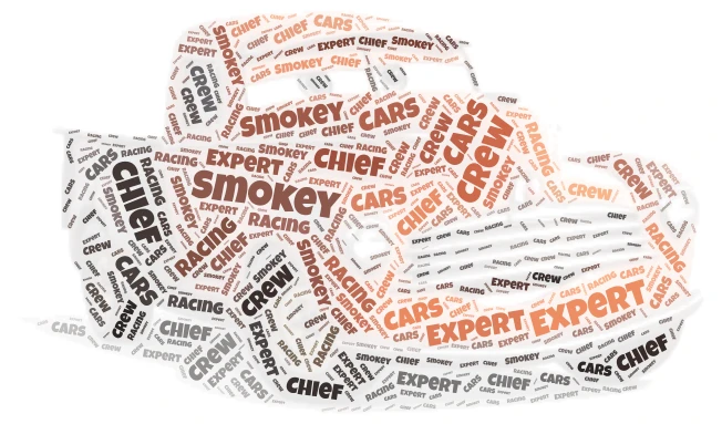 Smokey word cloud art