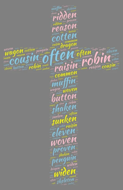 u6w1 word cloud art