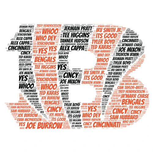 Lets Go Bengals 1 word cloud art