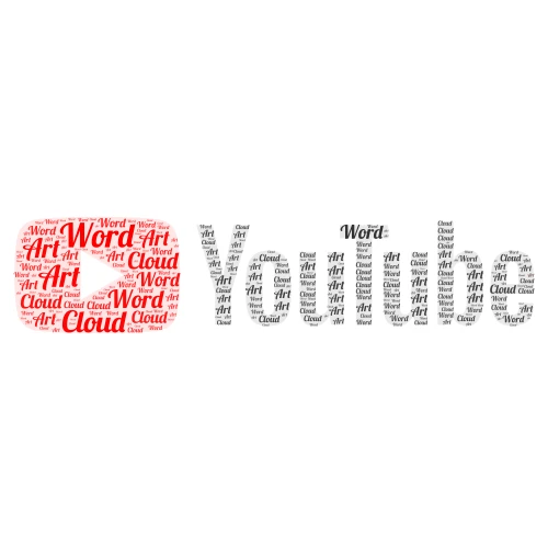 Youtube word cloud art