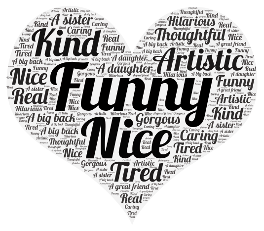 Poem word cloud art