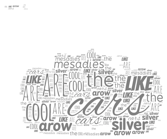 CAR word cloud art