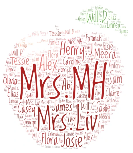 MHies word cloud art