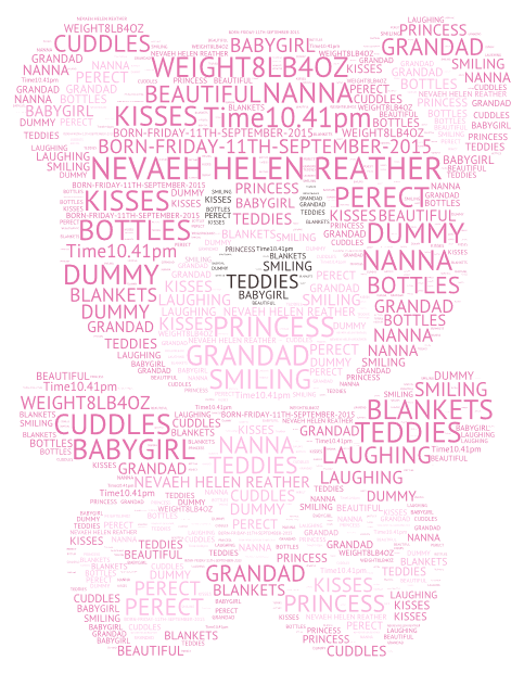 TEDDY word cloud art