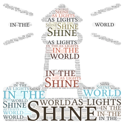 lighthouse shine3 word cloud art