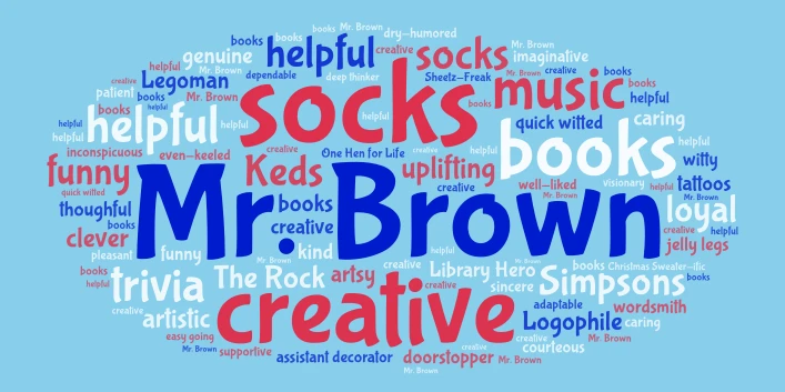 Jake Brown  word cloud art