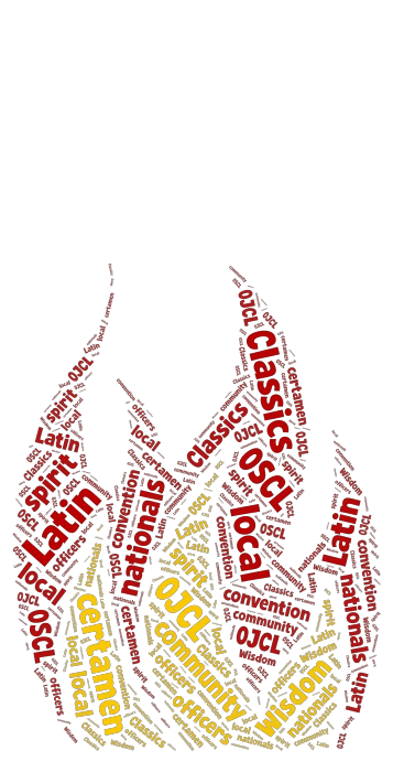 flame word cloud art