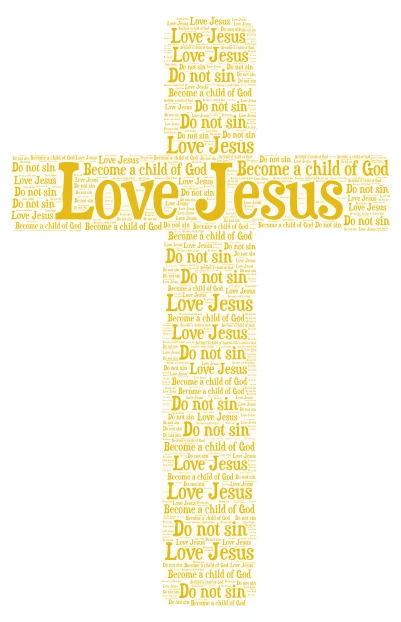 You should love God  word cloud art