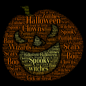 Halloween 🎃  word cloud art
