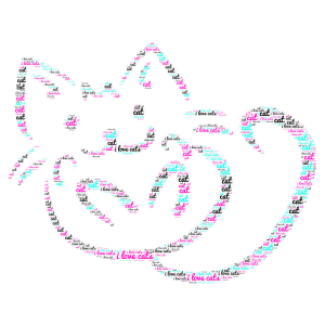 my favorite animal is a cat how about all of you word cloud art
