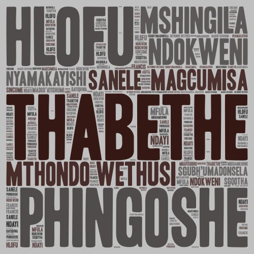 Thabethe word cloud art