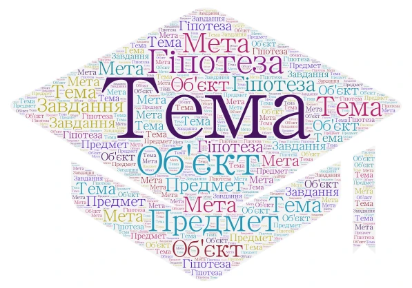 Науковий апарат word cloud art