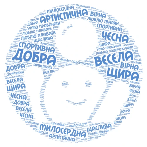 Цінності життя word cloud art