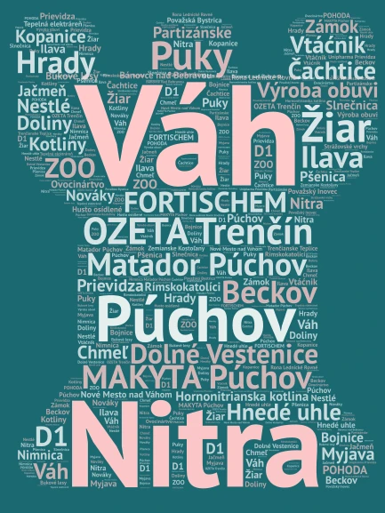 Geo word cloud art